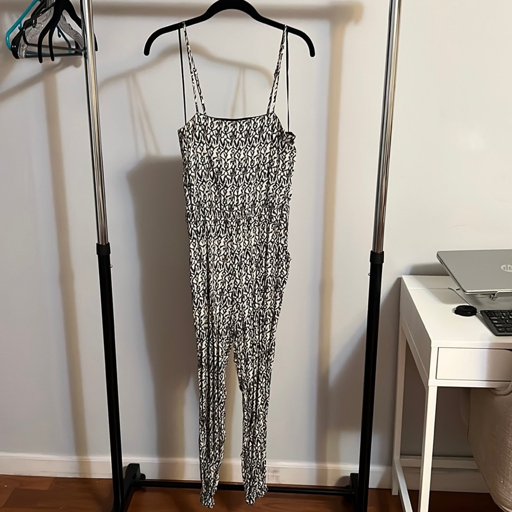 Black and white jumpsuit